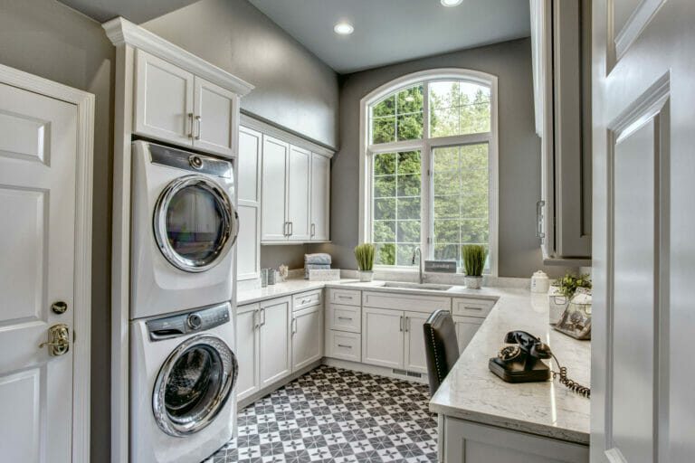 Beautiful laundry room from Sammamish whole house remodeling project