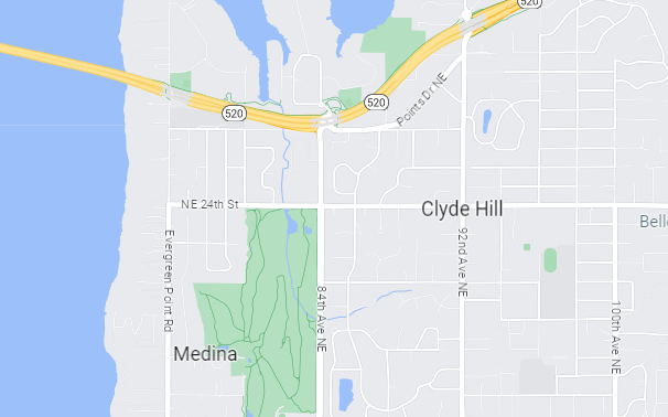 Clyde Hill map