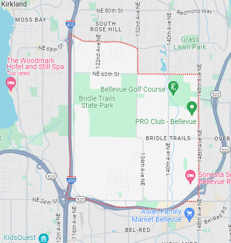 Bridle Trails map